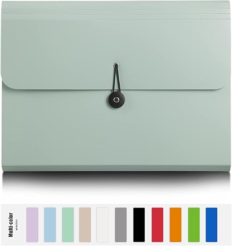 Miniatura 2 de Carpeta de archivos expandible con 13 bolsillos, organizador de archivos de acordeón, carpeta de archivos expandible para documentos, carpeta