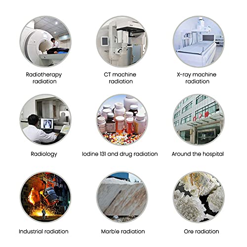 Image of NR-950 Handheld Portable Nuclear Radiation Detector LCD Display Household Radioactive Tester Geiger Counter Detection Sound Vibrations Light Triple Alarm Practical Nuclear Radiation Detector