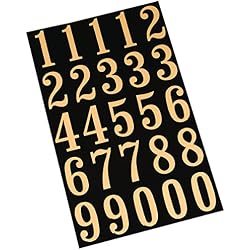 1 of Hy-Ko Packaged Numbers & Letters, DIY Address Number Stickers for Deliveries and Navigation, Self-Adhesive House Decals for Siding, Door, Mailboxes