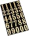 Hy-Ko Products MM-5N Self Adhesive Vinyl Numbers 3" High, Black & Gold, 26 Pieces