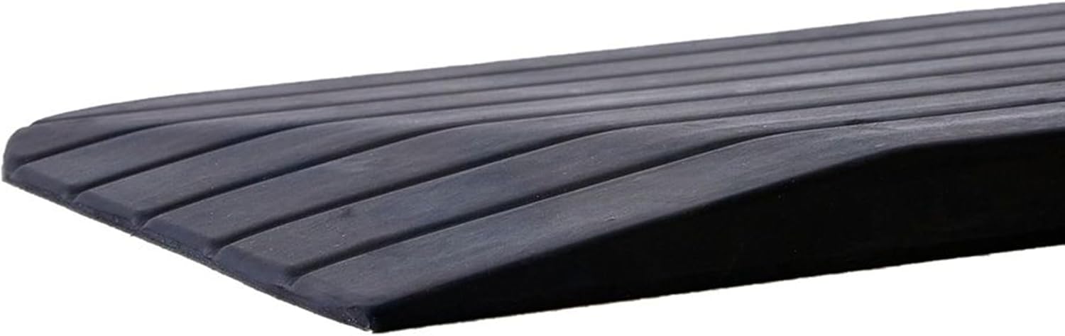 Silver Spring Solid Rubber Threshold Ramp 3/4" Rise, 1,500 lb. Capacity for Wheelchairs and Power Scooters Indoor Outdoor Use