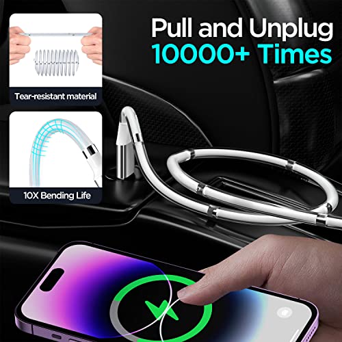 Magnetic Charging Cable,(3Ft) Super Organized Charging Magnetic Absorption Nano Data Cable For Phone 14 Pro Max/13/12/11/Xs/Xs Max/Xr/X/8/8 Plus/7/7 Plus/6S/6S Plus/6/6 Plus/Se/5S/5C/5/Pad/Pod-2 Pack #TOP2