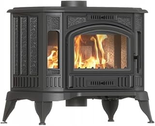Kaminofen Gusseisen KRATKI K9 ECO – 8 kW – Ø150 – freistehender Holzofen im Retro-Stil – erfüllt Ekoprojekt & BImSchV 2