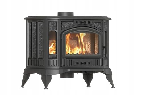 Kaminofen Gusseisen KRATKI K9 ECO – 8 kW – Ø150 – freistehender Holzofen im Retro-Stil – erfüllt Ekoprojekt & BImSchV 2