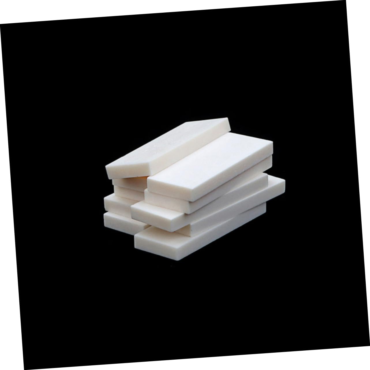 NULYLU 10pcs Bovine Bone Material Guitar Men Unique Electric Guitar Nut Bone Nut Acoustic Guitar Bone Nut Blank Guitar Accessories Guitar Bone Blanks Guitar Bone Bridge Nut