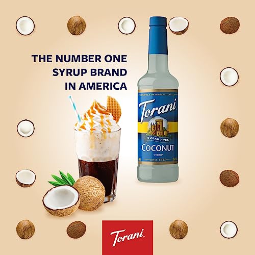 Torani Sugar Free Coconut Flavored Drink Syrup, 25.4 fl oz, 4 Pack - image 5