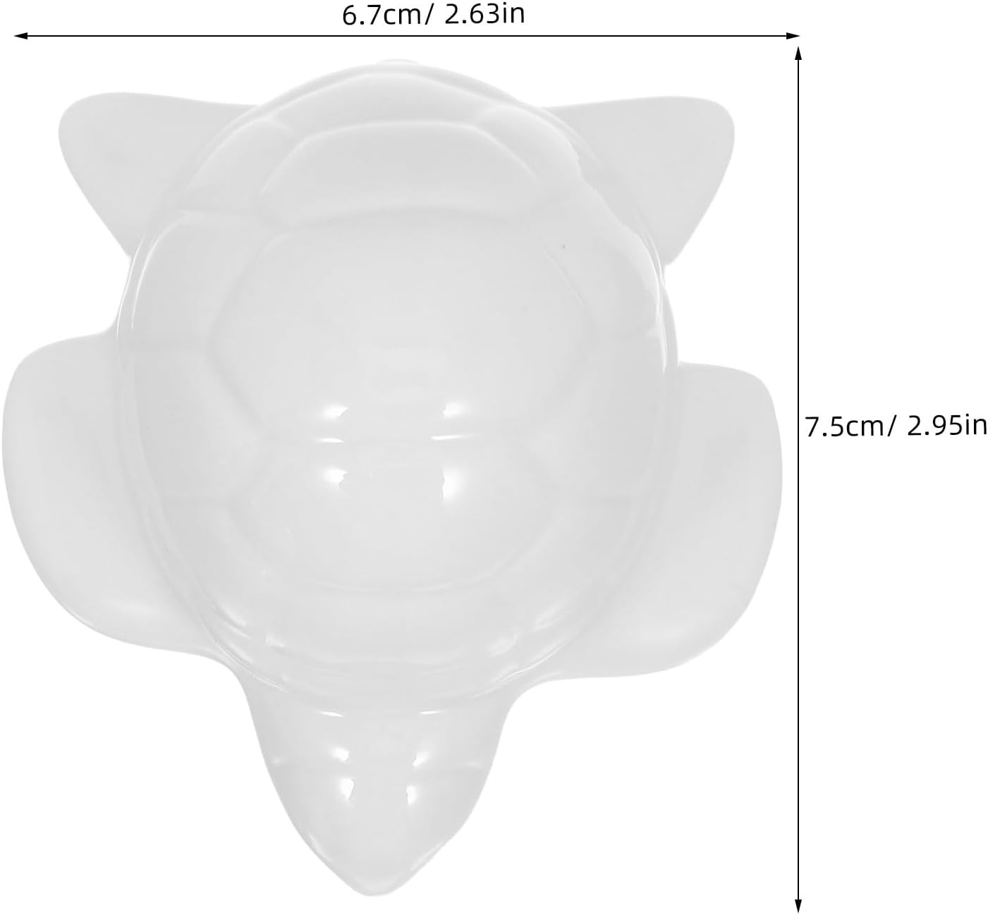 Ceramic Turtle Toilet Bolt Covers Decorative Porcelain Toilet Bolt Caps 4pcs White Bathroom Floor Mounting Parts