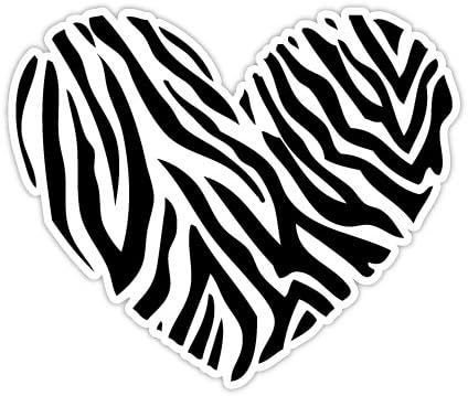 Amazon.com: Heart of zebra sticker decal 5