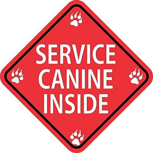 5 in x 5 in servizio canine interno Magnet vinyl