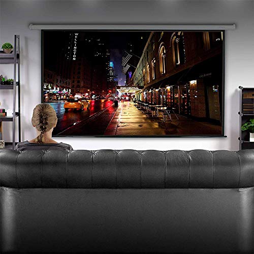 Pantalla Manual Retráctil para Proyector 120 Pulgadas 4:3 miniatura 2