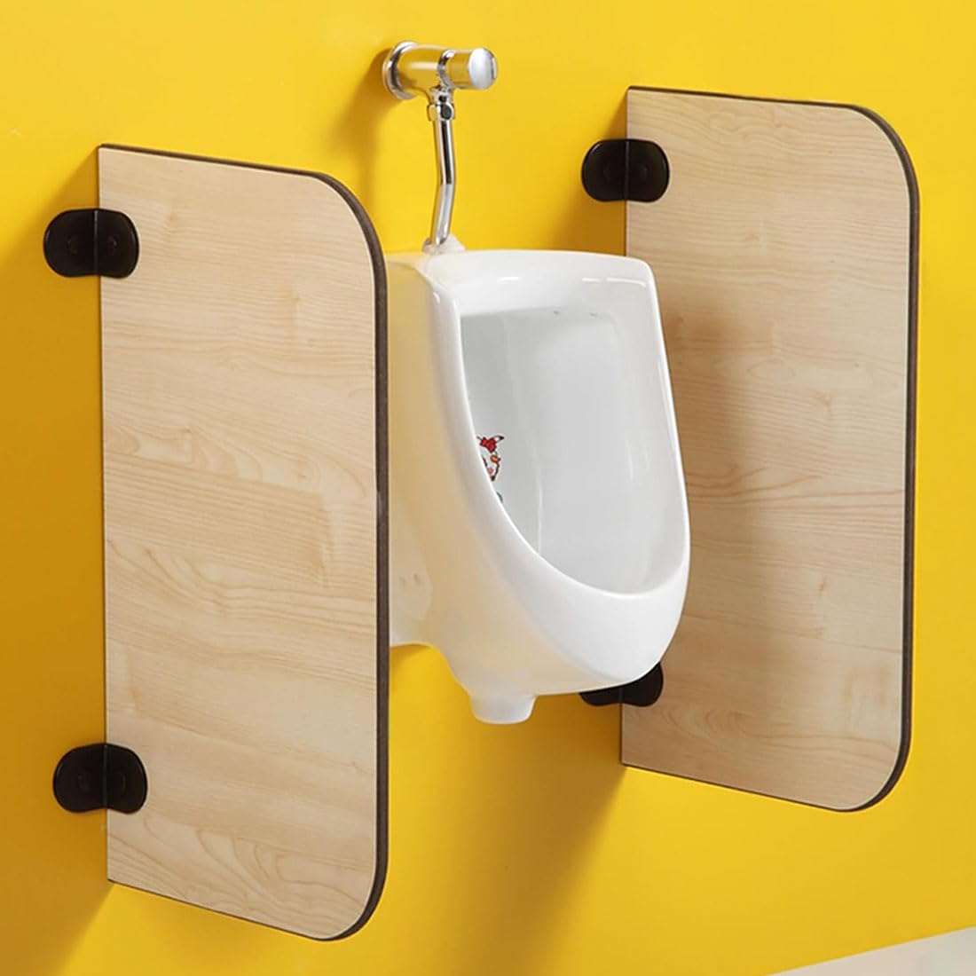 Mampara de baño público para hombres panel de pared divisor urinario para escuela