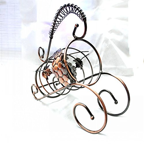 Iron Wine Bottle Holder Rack Household Decoration Wine Bottle Storage Shelf Metal Beer Whisky