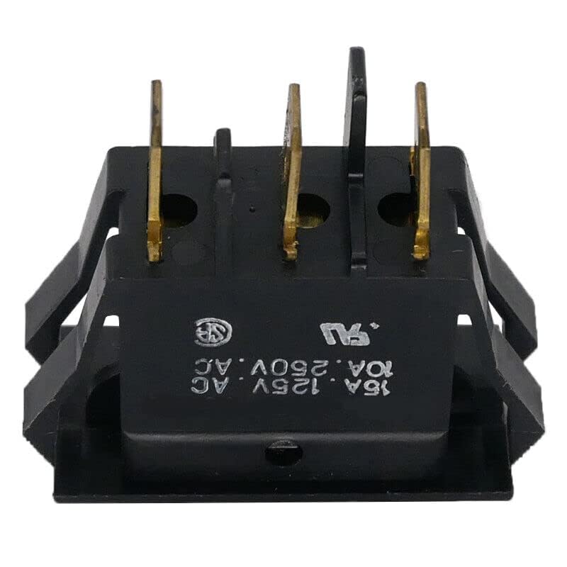 Anchilly 1PC SHINDEN SDW-115-13-2 3pin 3gear 10A250VAC Rocker Switch Double Reset Switch