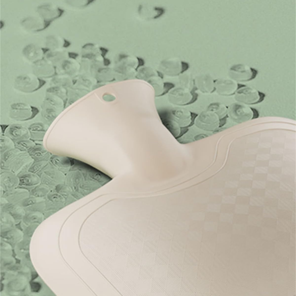Bolsa de Agua Caliente El Agua Llenó El Bolso Caliente Espesado Felpa Del Calentador De La Mano De La Compresa Del Bolso De Agua Caliente De La Botella De Agua Caliente Hot Water Bottle Segura(Grün)