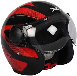 TVS Half Face Motorbike Helmet, Graphic Design, Size XL, ISI DOT Certified Price In India