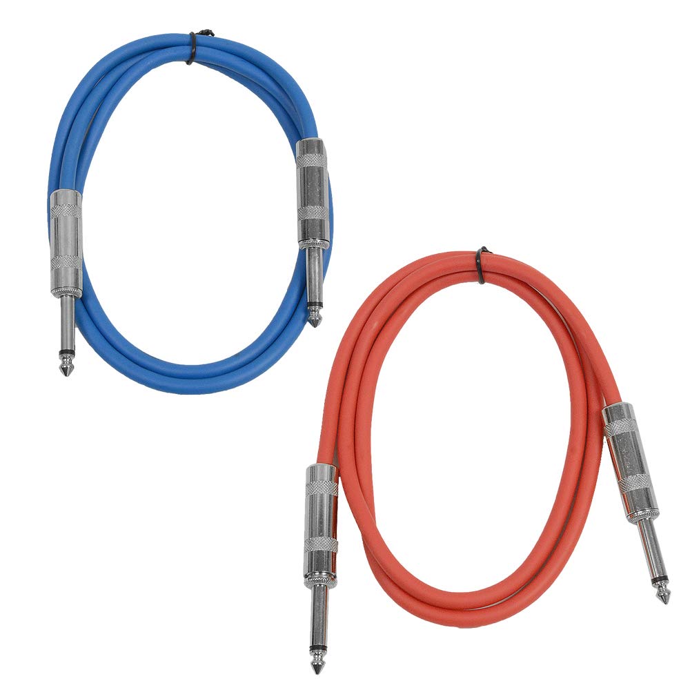 Seismic Audio - SASTSX-3-2 Pack of 3 Foot 1/4