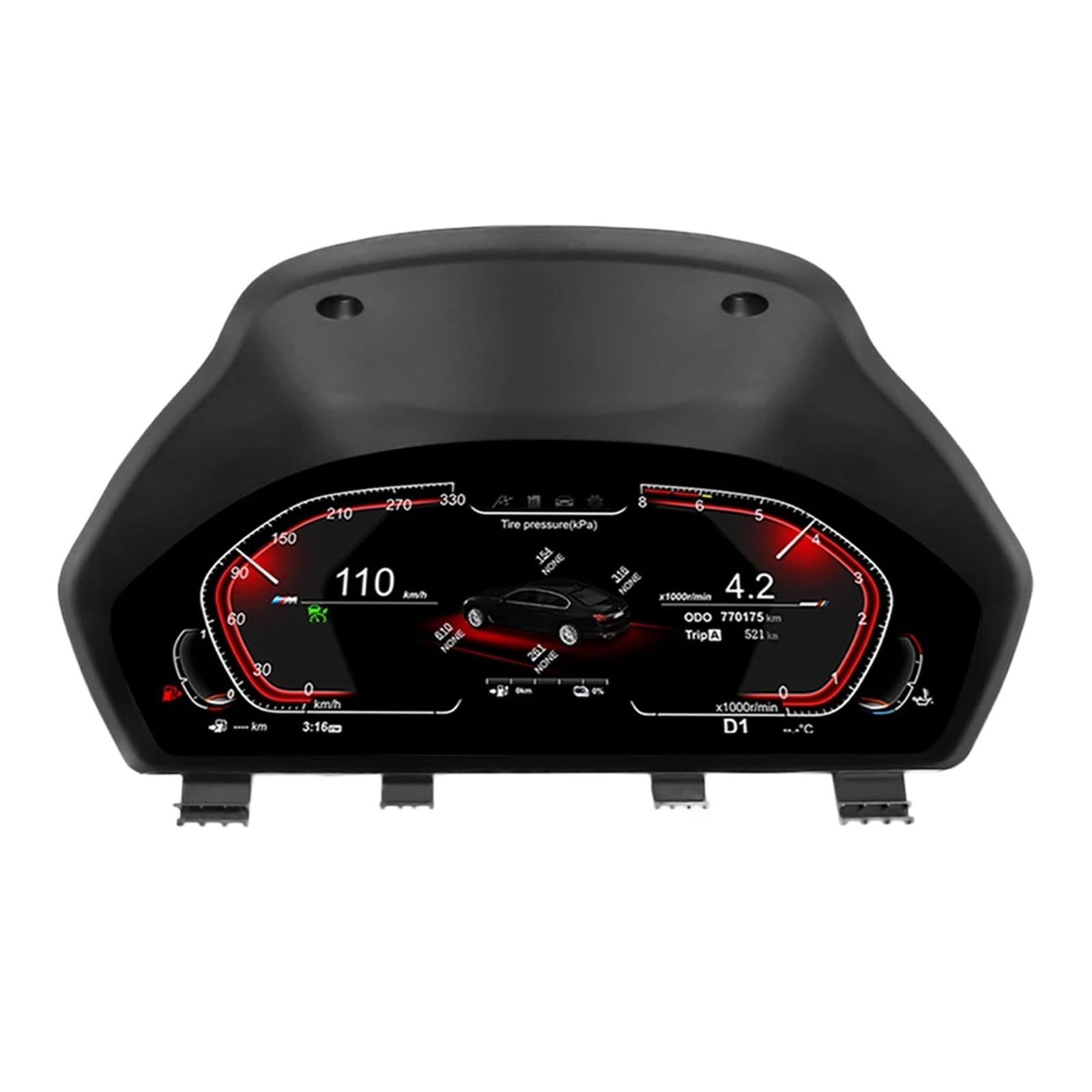 Prędkościomierz cyfrowy 12.3 "1920 * 720 Auto Panel deski rozdzielczej Lcd pasuje do BMW 3 4 serii F30 F31 GT-F34 F32 F33 F36 418D Panel przyrządów