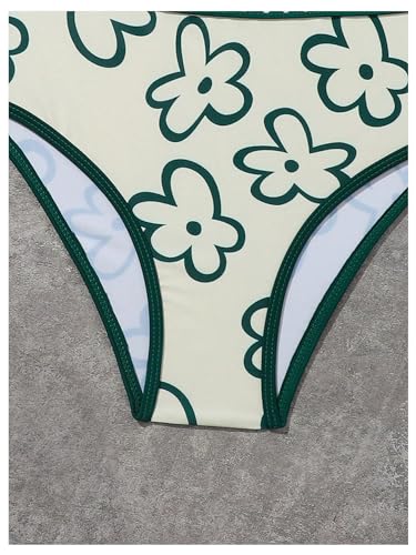 WDIRARA Girl's Floral Print Swimsuit Bikini Set Two Piece Bathing Suit Swimwear4