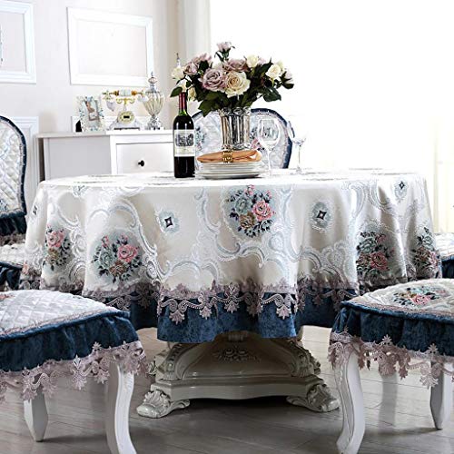 Nappe de cuisine en chenille anti-bruit pour table ronde