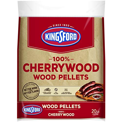 Kingsford 100% Cherrywood Pellets, BBQ Pellets for Grilling 20 Pounds (Package May Vary)