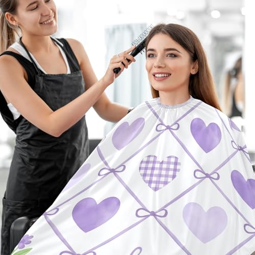 Capa para corte de cabello impermeable con cierre ajustable miniatura 7