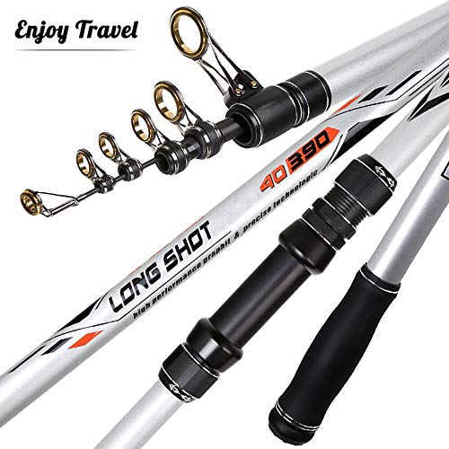 GWBNHH Caña Telescopica Surfcasting Casting, Tiro Largo Caña de Pescar Aparejo de Pesca de Carbono Spinning Rockfishing Carpfishing Mar,4.2m