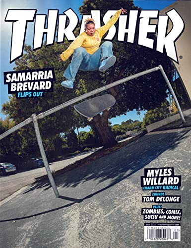 Thrasher Magazine January 2022 | Myles, Spanky, Manderson â€“ Includes sticker sheet