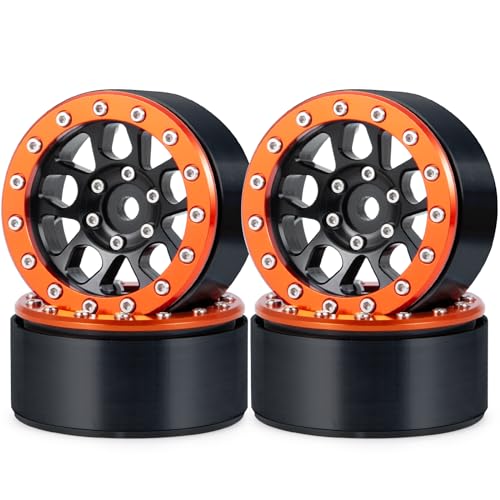 WEFEINO 4PCS Metal Beadlock 1.9