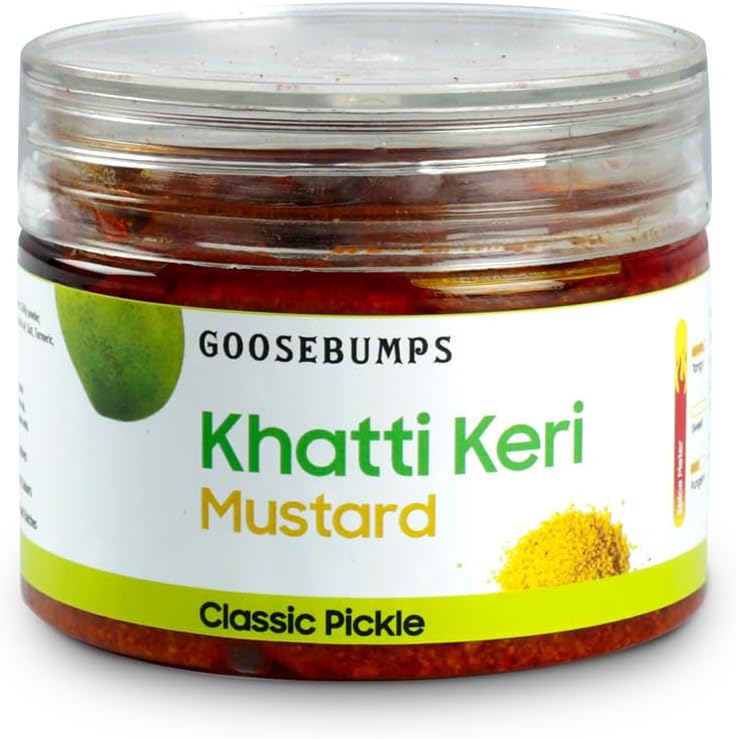 Goosebumps Khatti Keri Mustard Pickle | Punjabi Aam ka aachar | Mango Pickle in Mustard | Preservative Free Pickle, 250 GMS