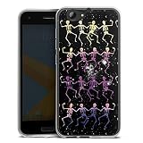 Coque en Silicone Compatible avec HTC One A9 s Etui Silicone Coque Souple Motifs Crâne Dancer