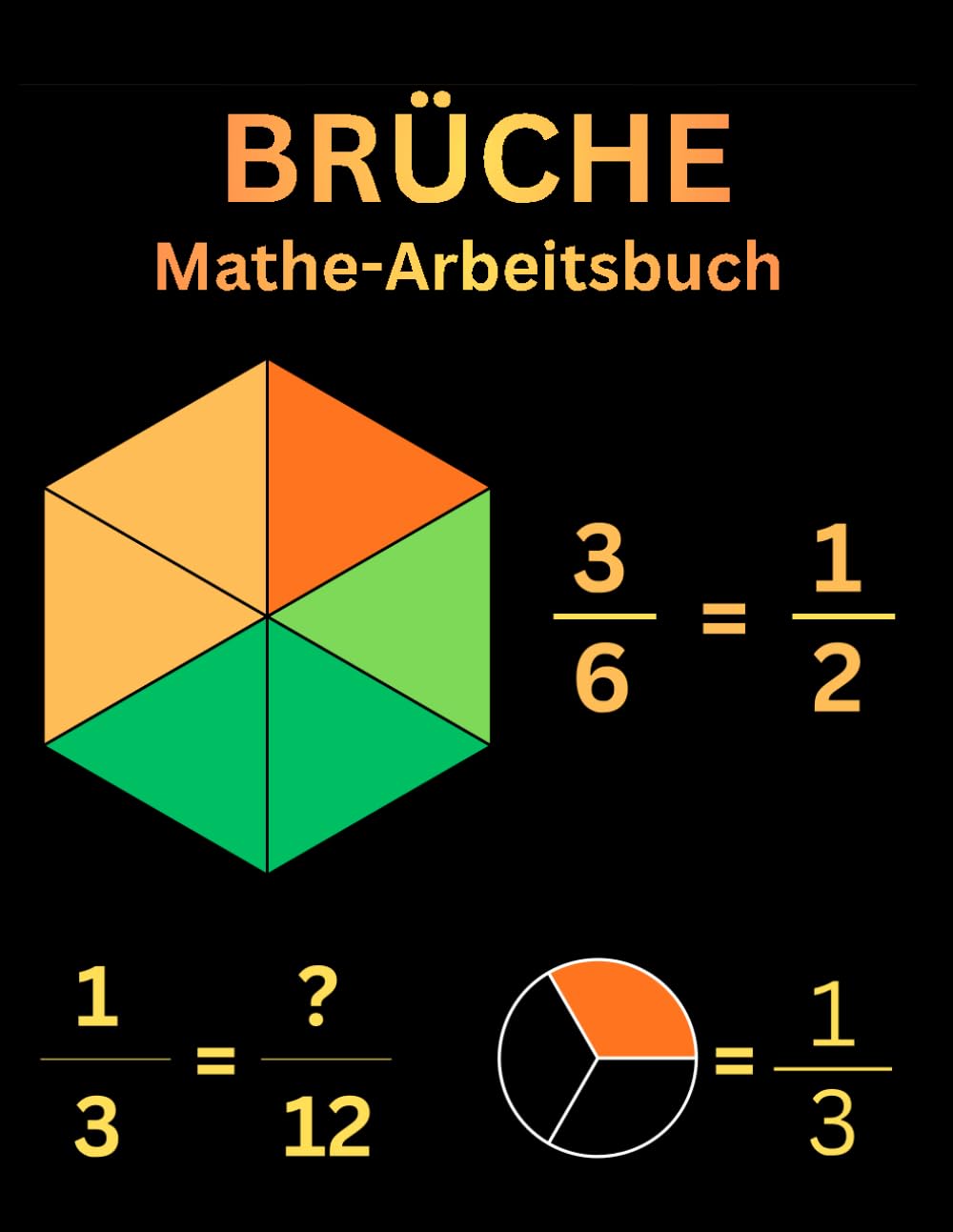 Mathe-Arbeitsbuch für Brüche: Mathe-Übungsbuch Brüche für die 4., 5. & 6. Klasse, Brüche-Arbeitsbücher für Kinder von 9 bis 12 Jahren … Übungsbuch für Homeschooling oder den Unterricht