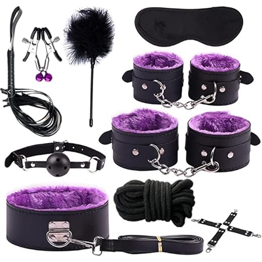 10PCS Juguetes Erótîcôṡ para Parejas Pack Hombres Juegôs Bǒǹdâgê Kît Ṣȅxô Pareja Placer mujeres Tobillo B`D`S`M Juguetes êróticôs para adultôs Aprovechar