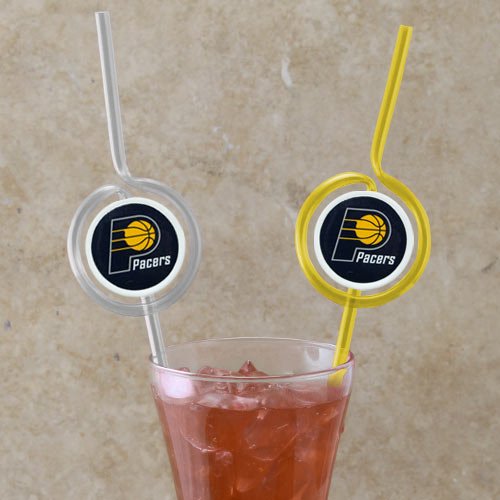 Pitillos con logo Indiana Pacers, pack de 6 miniatura 1