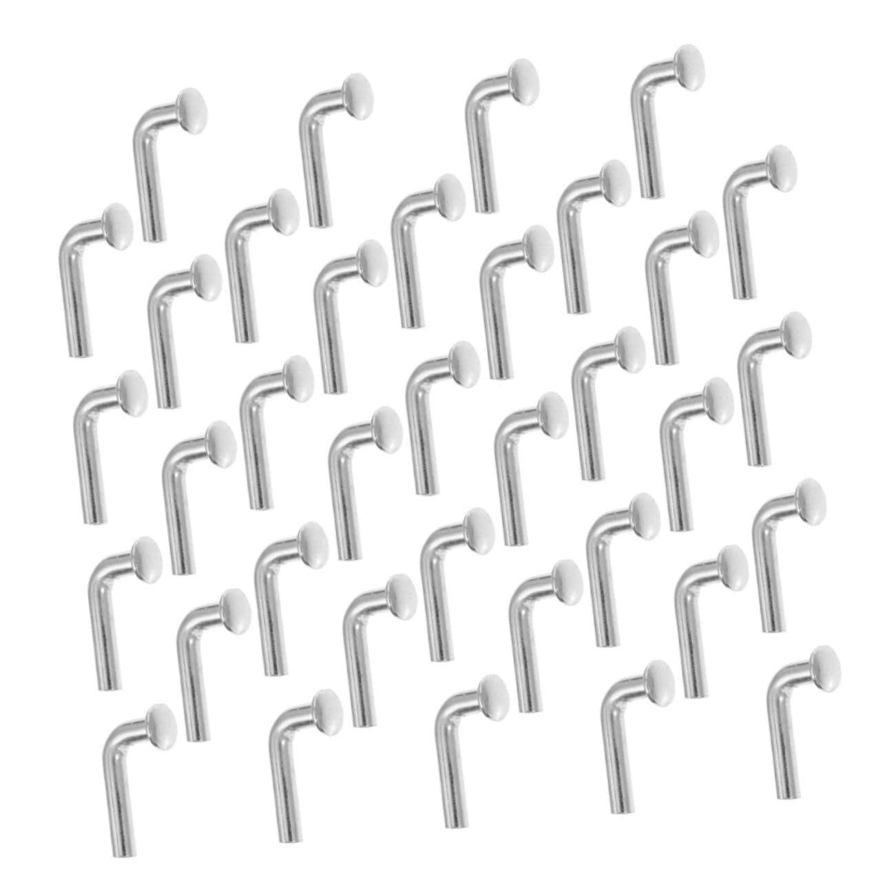 Cabilock 50pcs Heavy Duty L-Shaped Drop Pin for Pallet Racking Galvanized Safety Pin Bolts