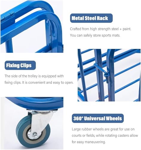 Contenedor de almacenamiento plegable para baloncesto con ruedas 5