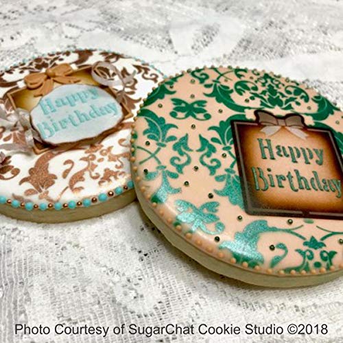 Cookie Stencils by Julia Usher | Victorian Birthday | Prettier Plaques 5 Stencil Set