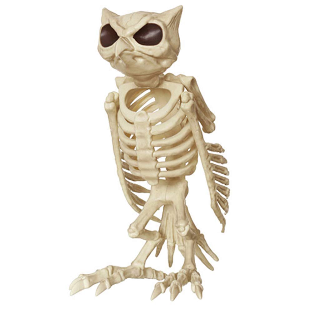 Amazon.co.jp: ハロウィーンのスケルトンフクロウの骨格の骨モデル