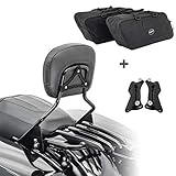 Set bestehend aus abnehmbarer Sissybar, Anbausatz (4-Punkt-Docking Hardware Kit), Gepäckträger und Innentaschen für Seitenkoffer. Optimler Komfort für den Beifahrer durch großes Rückenpolster, anatomisch geformt