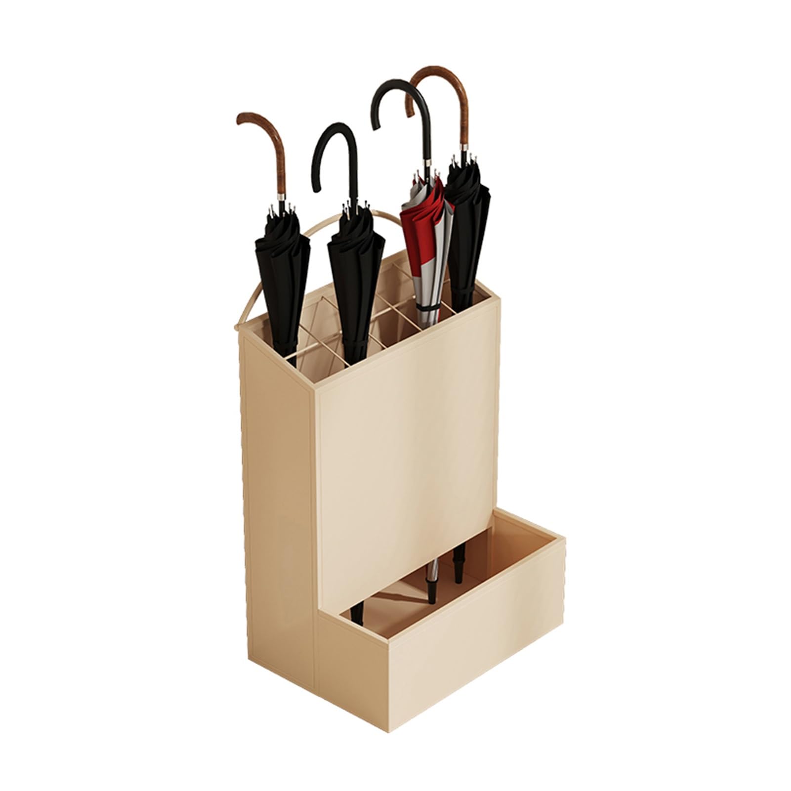 WXPGFEQ Umbrella Storage Rack with Drainage Holes, Sturdy Freestanding Umbrella Stand for Home Office, Hotel Lobby Entrance Entryway