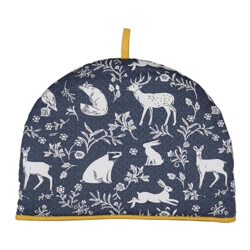 Ulster Weavers Forest Friends Navy & Springtime Yellow Tea Cosy