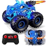 siku rc truck scania 【Spray, Licht und Sound】Dieses auto ferngesteuert ab 3, 4, 6 und 8 Jahren verfügt über eine einzigartige Sprühfunktion, die es wie einen Raketenbooster am Heck aussehen lässt. Dieses beeindruckende ferngesteuertes auto für Mädchen und Jungen ab 2, 3, 4, 5, 6 und 8 Jahre erzeugt realistische Dinosauriergeräusche und verfügt über drei Lichteffekte. Kinder können mit diesem ferngesteuertes auto monstertruck sowohl drinnen als auch draußen spielen.