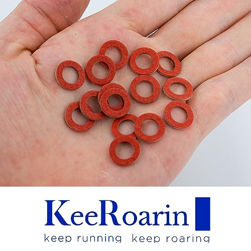 Image of 15PCS Drain Screw Gaskets for Yamaha Outboard 4 Stroke, 90430-08021-00 90430-08003 Outboard Lower Unit Seals Oil Drain Gasket for Outboards, Replacement Washer by KeeRoarin