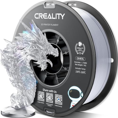 Image of Official CREALITY PETG 3D Printer Filament 1.75mm 1KG (2.2lbs), High Precision Strong Toughness, Odorless Better Flow Moistureproof 3D Printing Ender Filament (Pack of 12)