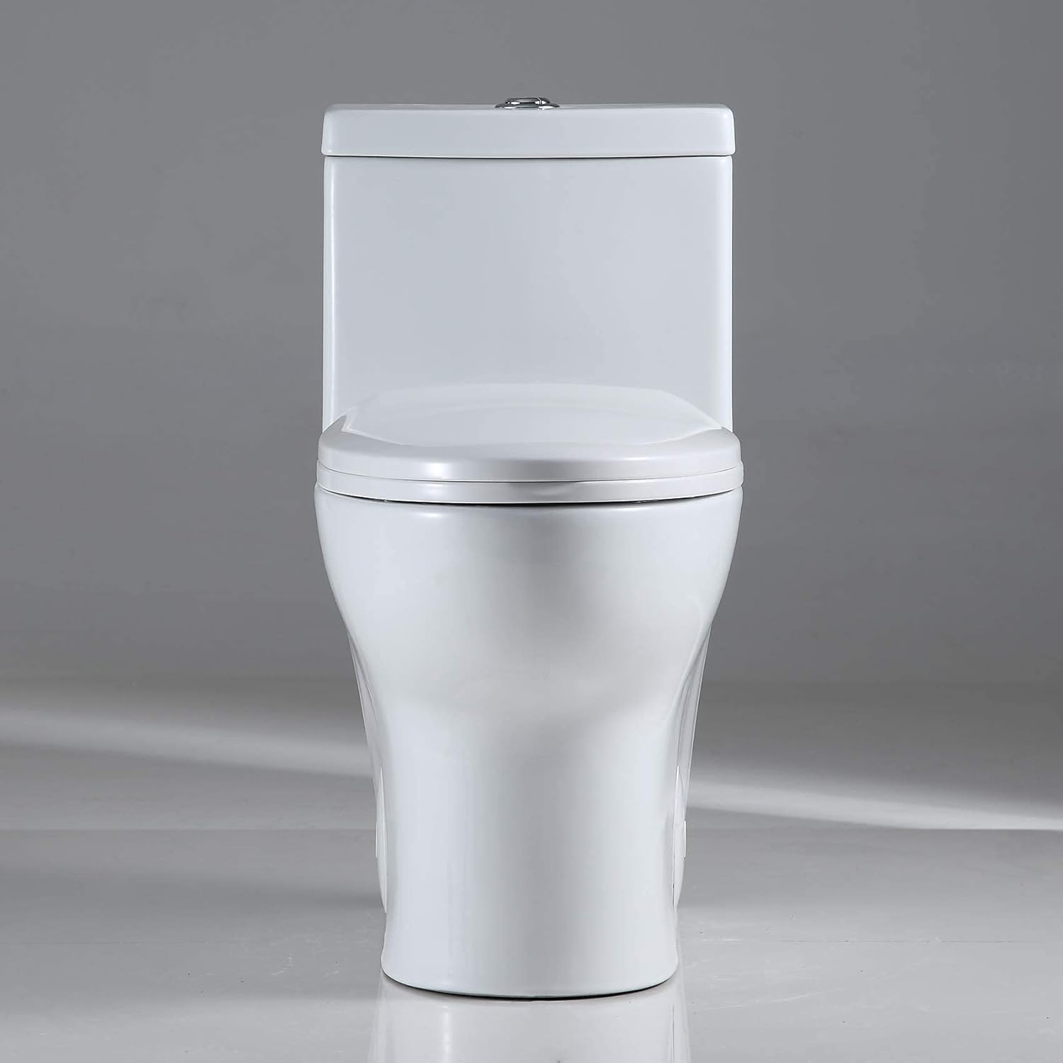 One-Day Sale: Up to 60% Off One Piece Toilet - Sarlai Tall Elongated Bathroom Toilet Comfort Height Dual Flush White Ceramic Modern Small Bathroom One Piece Toilet with Soft Seat, 12 Rough - In, Wax Ring Included