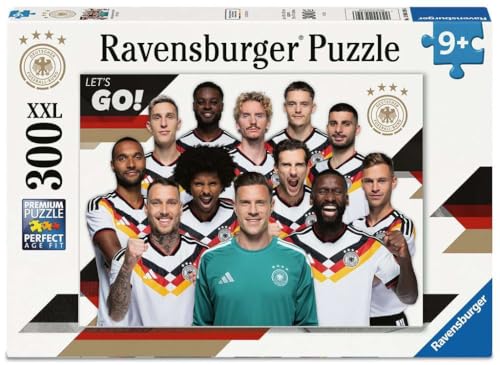 Ravensburger Kinderpuzzle 12004309 - DFB Nationalmannschaft Fußball-WM 2026-300 XXL Teile für Kinder