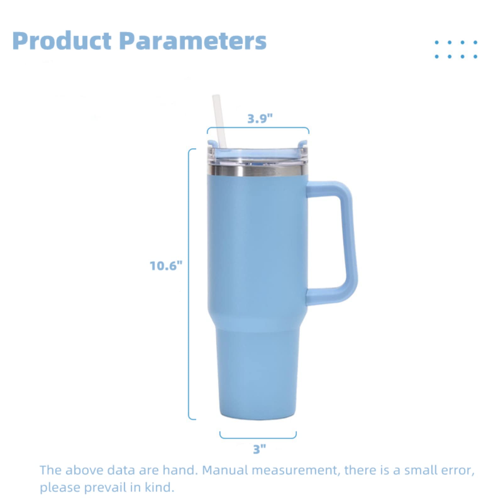 Mary Square 47840 Gobelet De Voyage En Acier Inoxydable Avec Paille Et