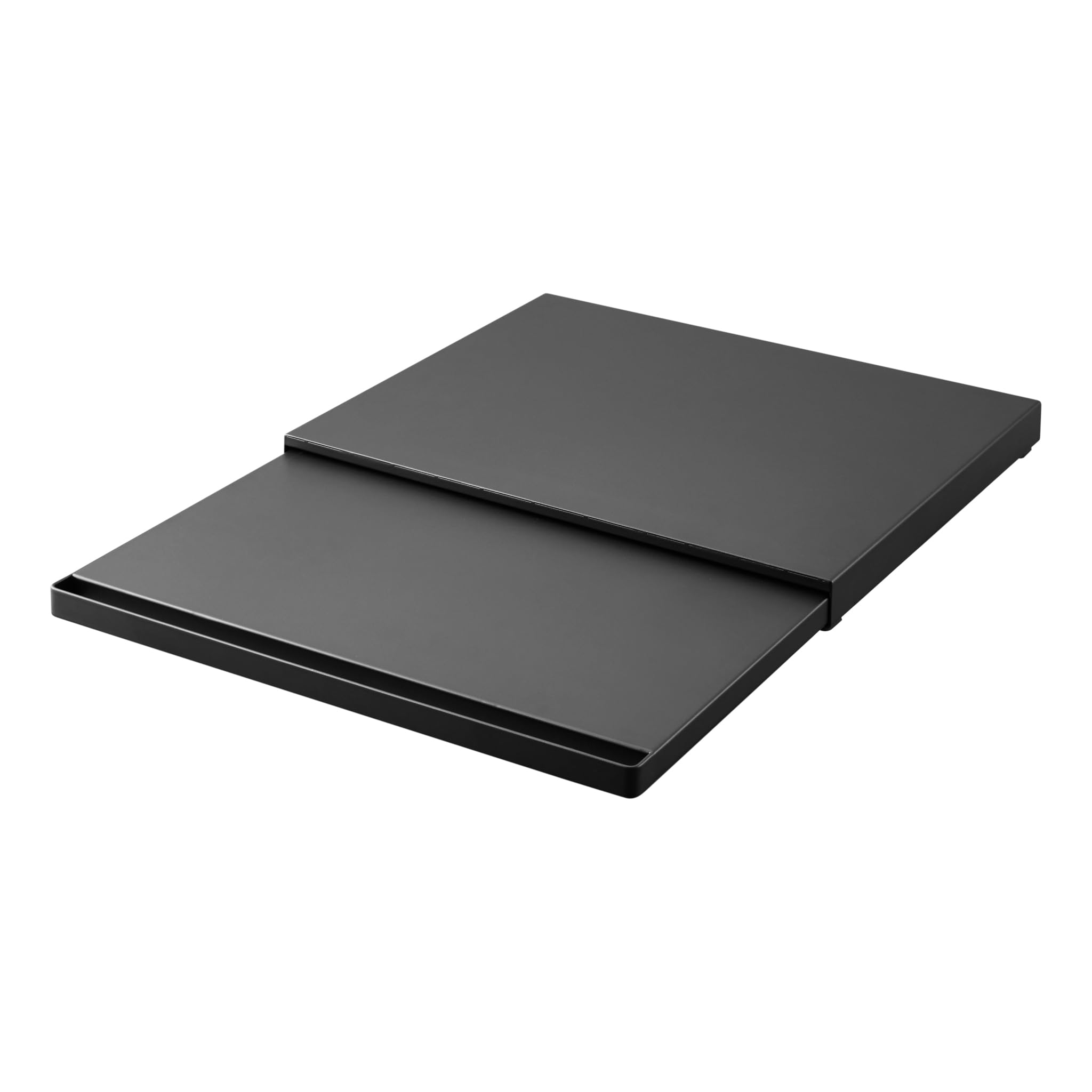 Yamazaki 2106 TOWER Sliding Countertop Tray, black, Steel/Polypropylene/Silicone, 45 x 3964.5 x 4 cm