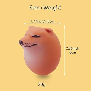 Amazon | 【2 個、柔らかい】Shibako シバコ スクイーズエッグ