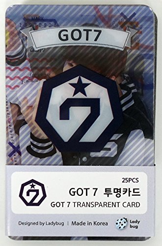 GOT7 - TRANSPARENT PHOTO CARDS 25pcs [FAN GOODS]