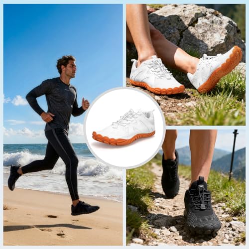 Image of ELETON Barefoot Shoes Women Men Footwear, Wide Toe Box Hiking Zero Drop Non-Slip Quick-Dry River Boat Pool Beach Water Shoes, Lightweight Swimming Running Walking Sneakers Unisex